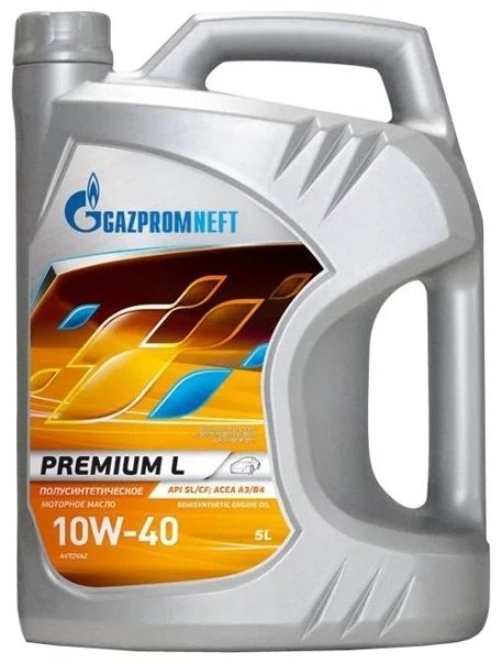 Моторное масло Полусинтетическое Gazpromneft Premium L 10W-40 5 л купить,NaN