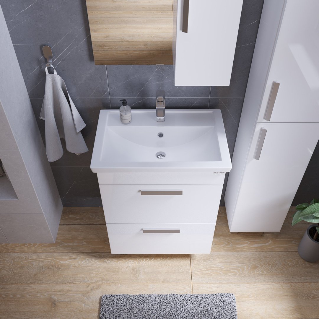 Тумба без раковины KABINKA.KZ НЕО-60, 55.6x70x38.2 см, белый