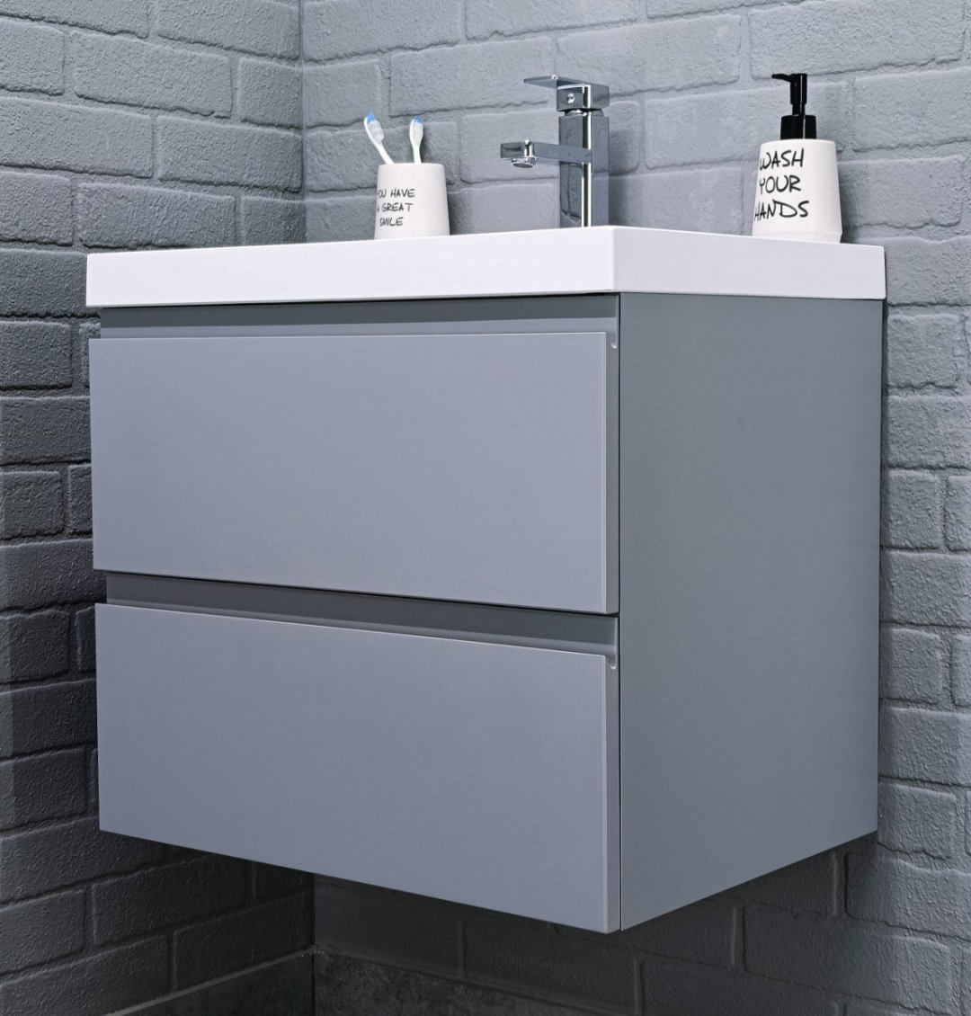 Тумба с раковиной Kabinka.kz Байтерек 59.2x50x44.5см серый купить,NaN