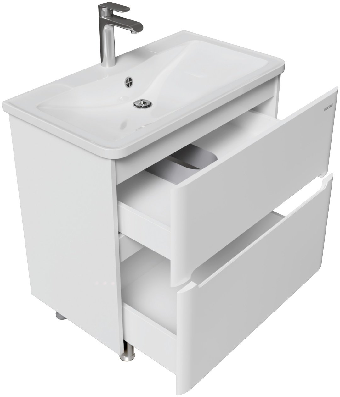Тумба с раковиной KABINKA.KZ Адель-Норма, 78.7x70x44.6 см, белый