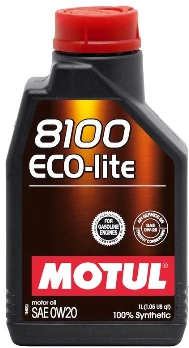 Моторное масло Синтетическое Motul 8100 ECO-lite 0W-20 1 л купить,NaN