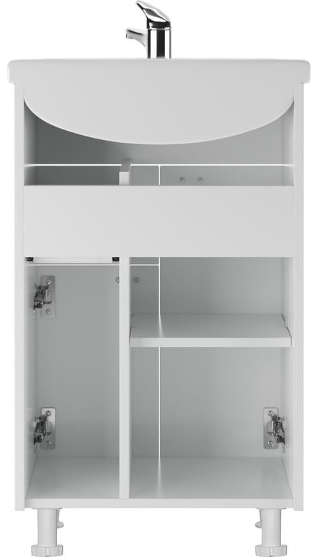 Тумба с раковиной KABINKA.KZ DA1015T, 50.7x82x30.1 см, белый