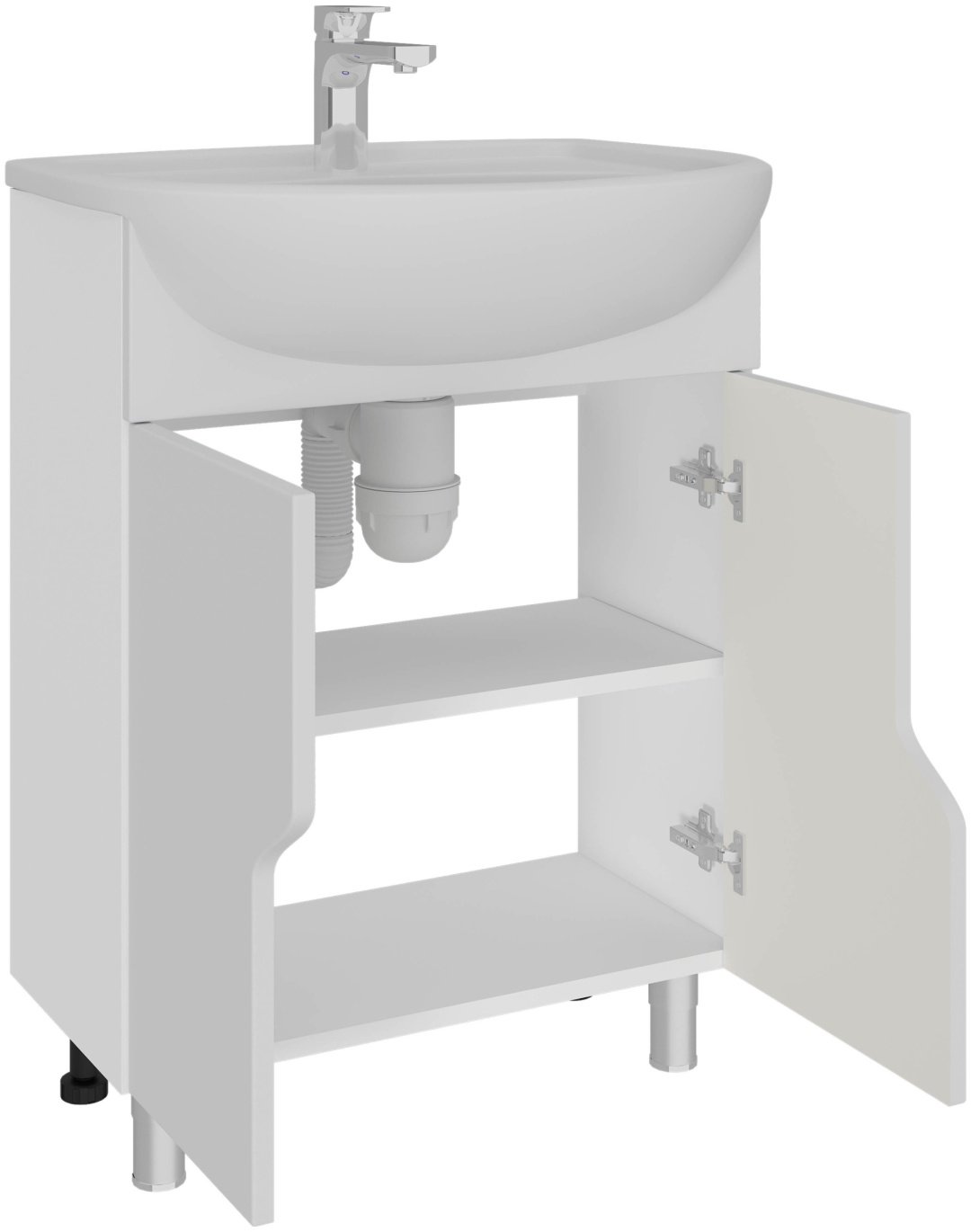 Тумба с раковиной AVK Азалия 60x70x45см белый купить,NaN