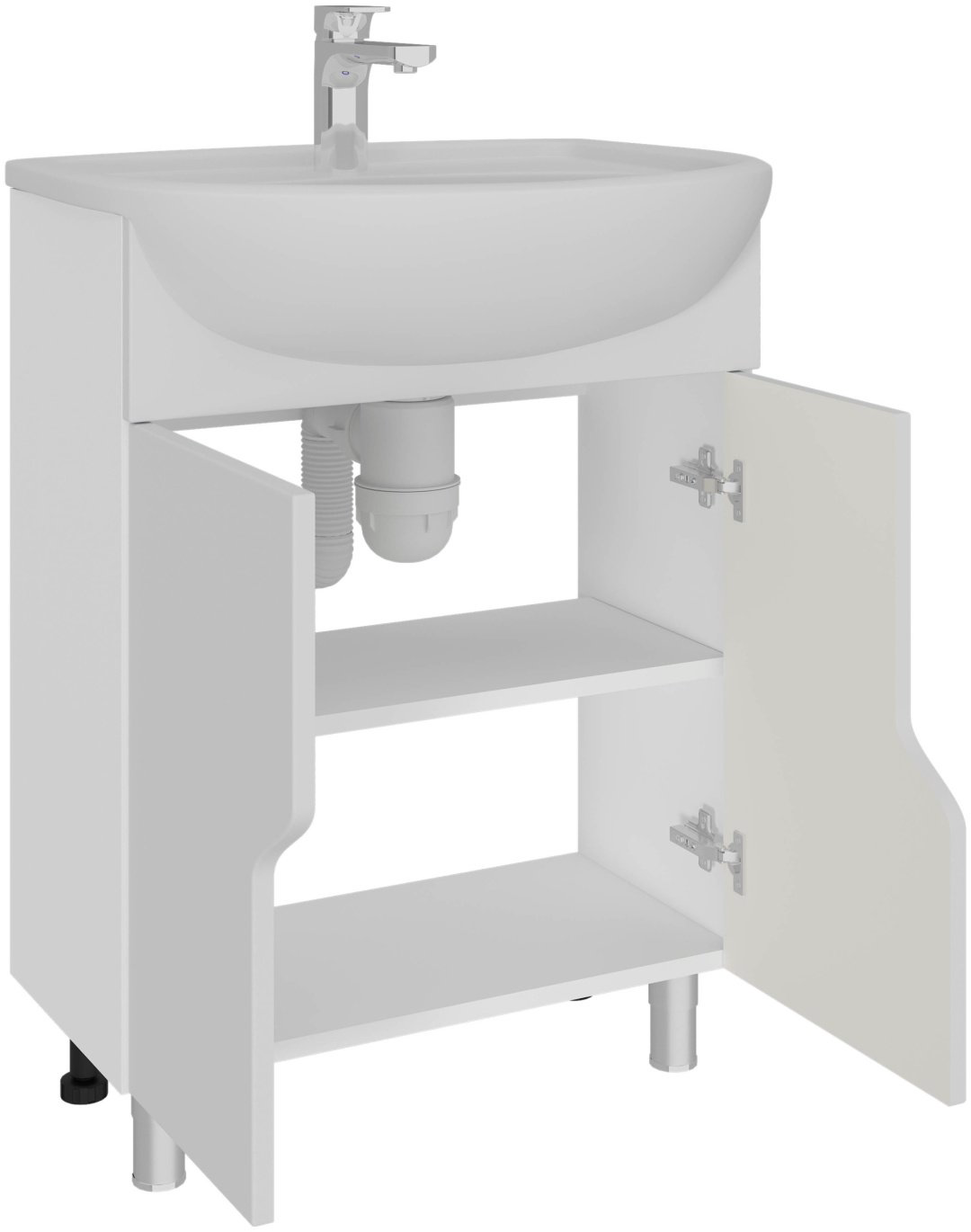 Тумба с раковиной AVK Азалия 60x70x45см белый купить,NaN