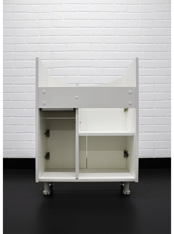 Тумба с раковиной KABINKA.KZ DA1015T, 50.7x82x30.1 см, белый