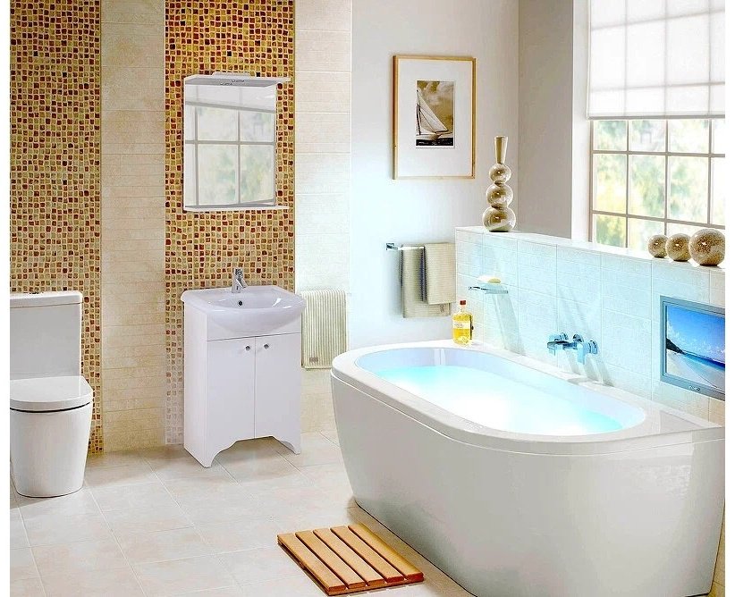 Тумба с раковиной Onika Омега, 50x82x47 см, белый