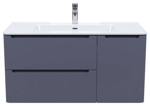 Тумба с раковиной IDDIS Edifice EDI10D0i95K / 0101000i28 , 100x50x46.2 см, темно-серый