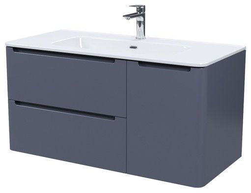 Тумба с раковиной IDDIS Edifice EDI10D0i95K / 0101000i28 , 100x50x46.2 см, темно-серый