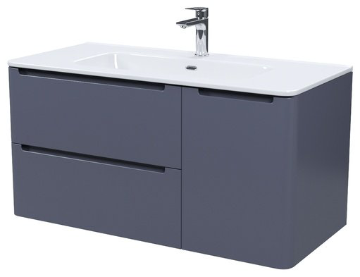 Тумба с раковиной IDDIS Edifice EDI10D0i95K / 0101000i28 , 100x50x46.2 см, темно-серый купить,NaN