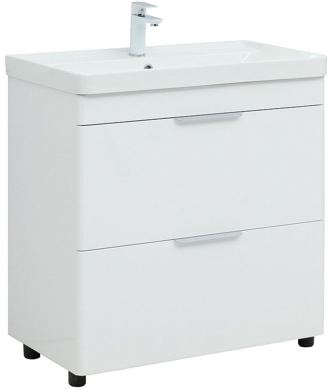 Тумба с раковиной Kabinka.kz Ирис 80 310154 79.4x77.2x45.7см белый купить,NaN