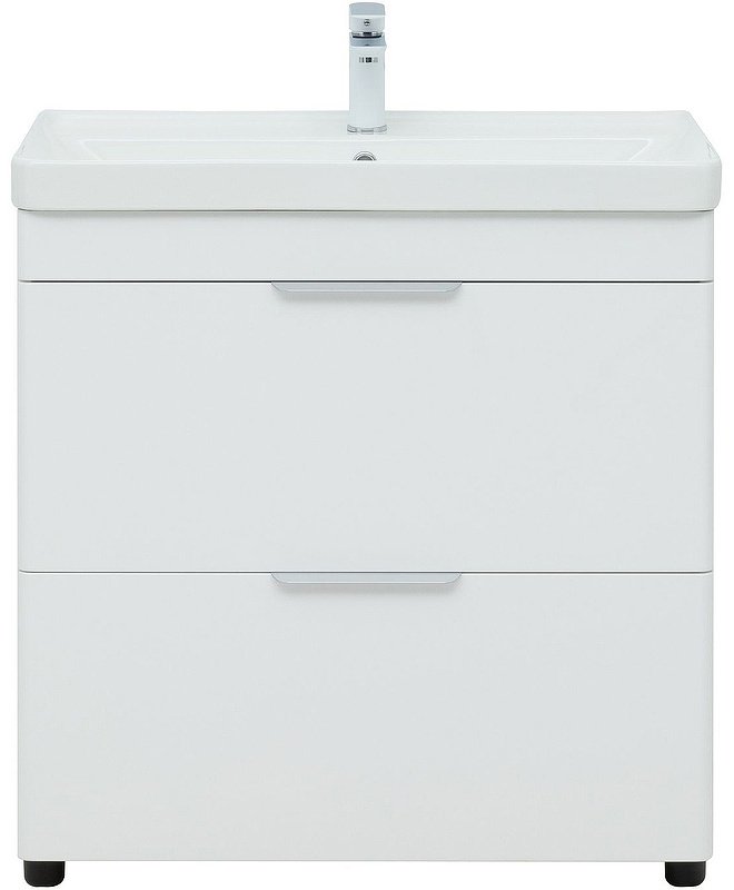 Тумба с раковиной KABINKA.KZ Ирис 80 310154, 79.4x77.2x45.7 см, белый