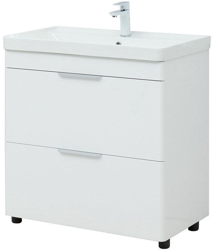 Тумба с раковиной Kabinka.kz Ирис 80 310154 79.4x77.2x45.7см белый купить,NaN