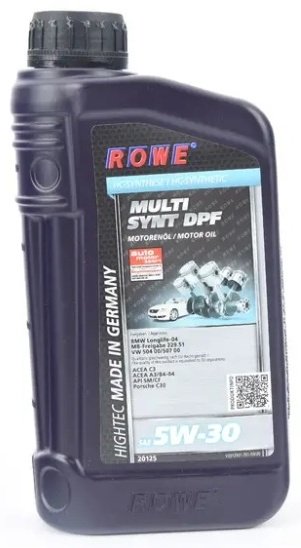 Моторное масло Синтетическое ROWE Multi synt DPF 5W-30 1 л купить,NaN