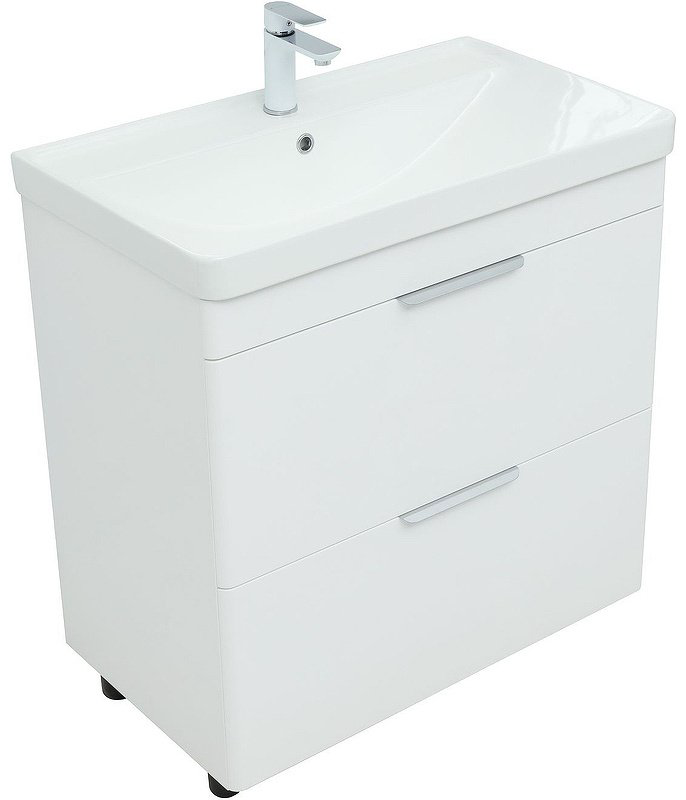 Тумба с раковиной Kabinka.kz Ирис 80 310154 79.4x77.2x45.7см белый купить,NaN