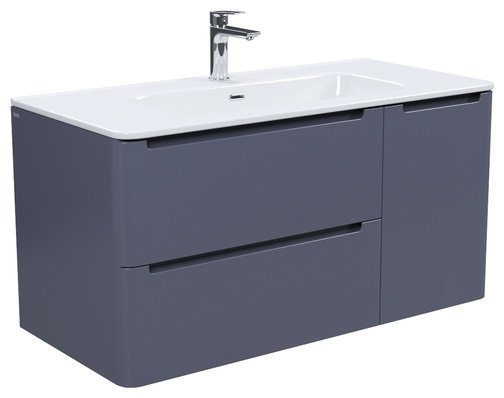 Тумба с раковиной IDDIS Edifice EDI10D0i95K / 0101000i28 , 100x50x46.2 см, темно-серый