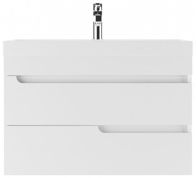 Тумба с раковиной KABINKA.KZ Адай, 69x50x42.9 см, белый