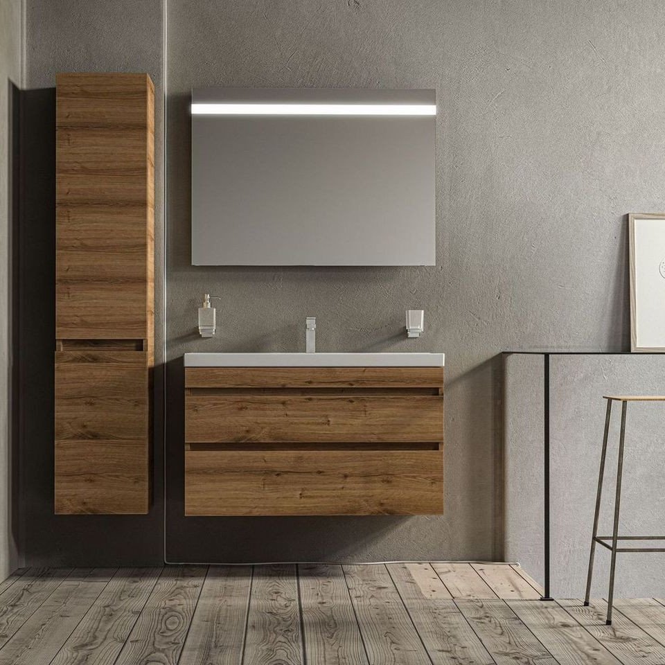 Тумба с раковиной AQUARODOS Vintag, 100x58x42 см, коричневый