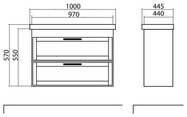 Тумба с раковиной AQUARODOS ScandiSPA INARI 100, 100x57x44.5см, бежевый купить,NaN
