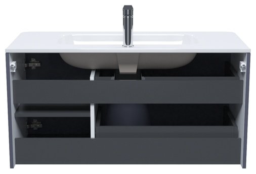 Тумба с раковиной IDDIS Edifice EDI10D0i95K / 0101000i28 , 100x50x46.2 см, темно-серый купить,NaN