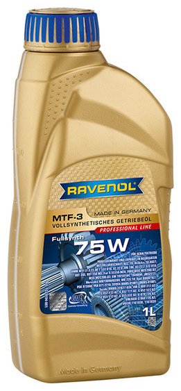 Масло синтетическое RAVENOL Трансмиссионное масло MTF-3 75W 1 л купить,NaN