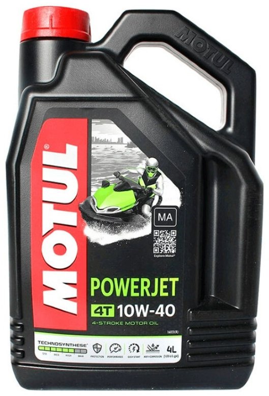 Моторное масло Синтетическое Motul 4T Powerjet 10W-40 4 л купить,NaN