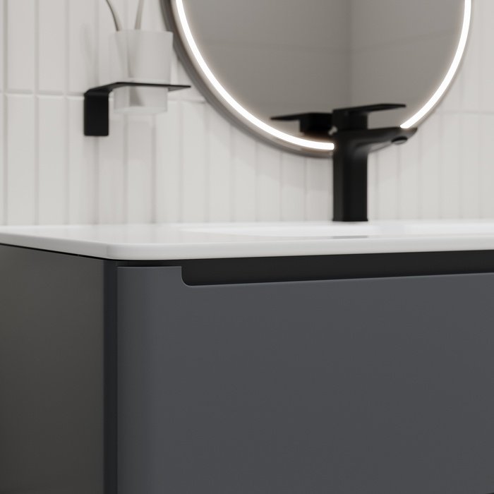 Тумба с раковиной IDDIS Edifice EDI10D0i95K / 0101000i28 , 100x50x46.2 см, темно-серый купить,NaN