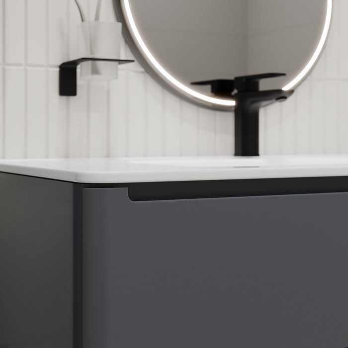 Тумба с раковиной IDDIS Edifice EDI10D0i95K / 0101000i28 , 100x50x46.2 см, темно-серый купить,NaN