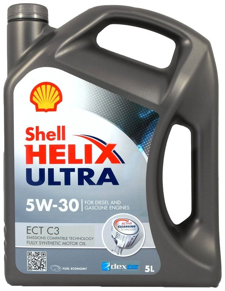 Моторное масло Синтетическое SHELL Helix Ultra ECT C3 5W-30 5 л купить,NaN