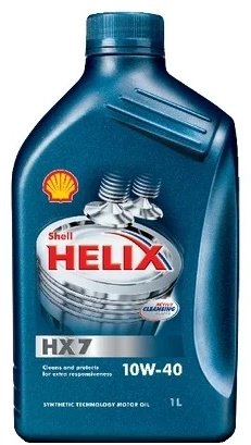 Моторное масло Полусинтетическое SHELL HELIX HX7 10W-40 1 л купить,NaN