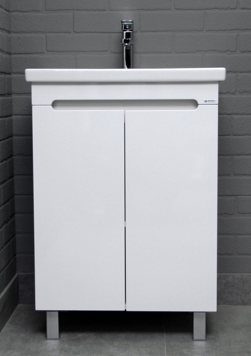 Тумба с раковиной Kabinka.kz Адай 56.8x72.1x43.4см белый купить,NaN