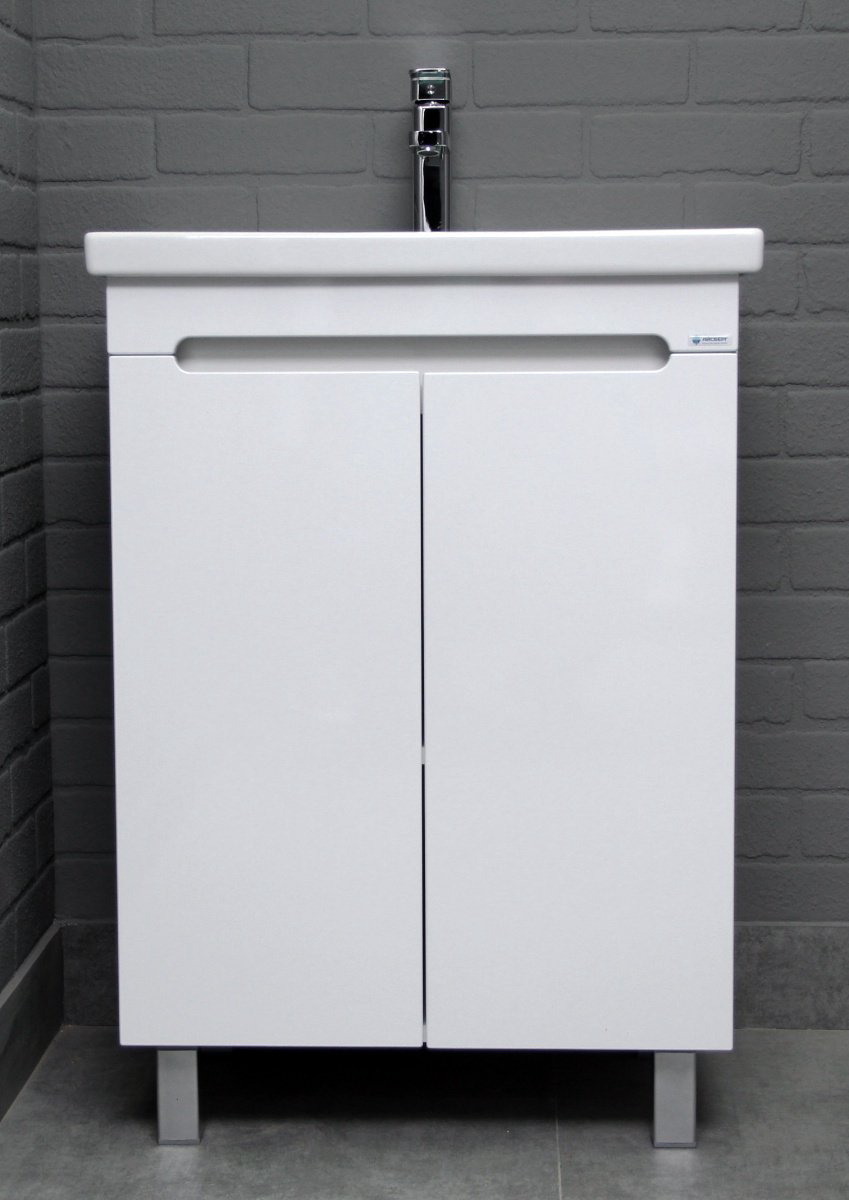 Тумба с раковиной Kabinka.kz Адай 56.8x72.1x43.4см белый купить,NaN