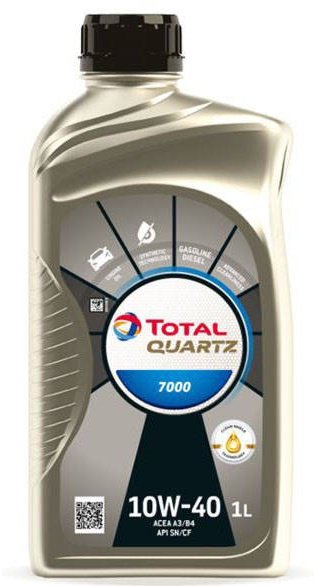 Моторное масло Полусинтетическое Total 7000 10W-40 1 л купить,NaN