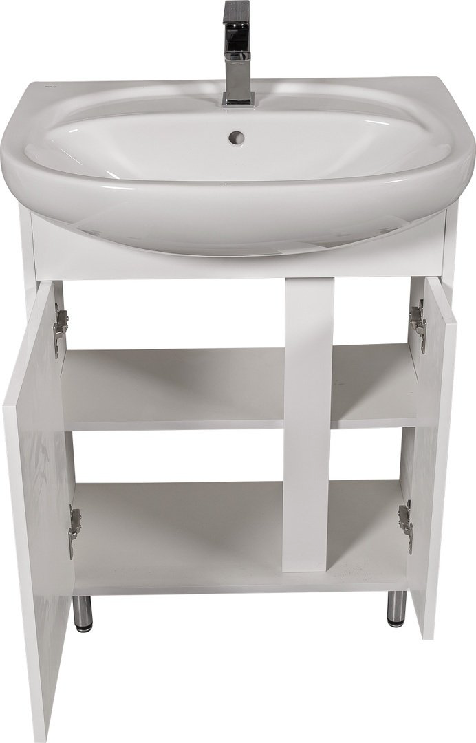 Тумба с раковиной AQUARODOS TERRA 65, 65x85x45см, белый купить,NaN
