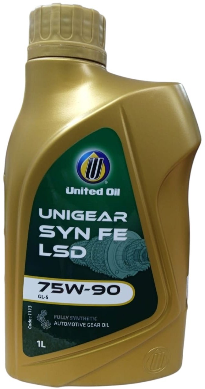 Масло синтетическое United Oil UNITED UNIGEAR SYN FE LSD 75W90 1 л купить,NaN