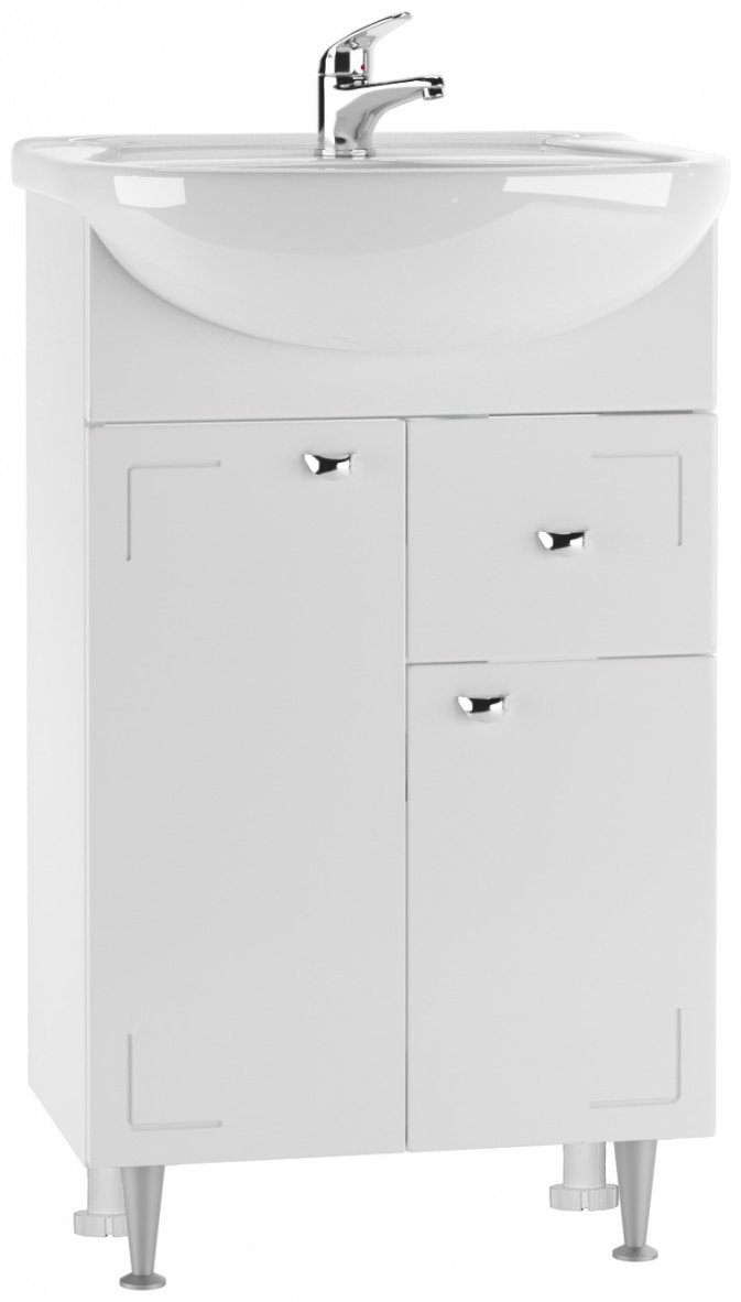 Тумба с раковиной KABINKA.KZ &#34;Уют 50 Классик&#34;, 48.6x82x30.1 см, белый