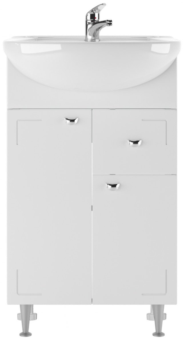 Тумба с раковиной KABINKA.KZ &#34;Уют 50 Классик&#34;, 48.6x82x30.1 см, белый