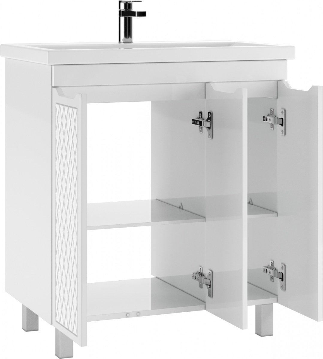 Тумба с раковиной KABINKA.KZ Байтерек, 72.6x82x47 см, белый