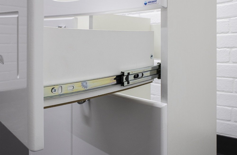 Тумба с раковиной KABINKA.KZ &#34;Уют 50 Классик&#34;, 48.6x82x30.1 см, белый