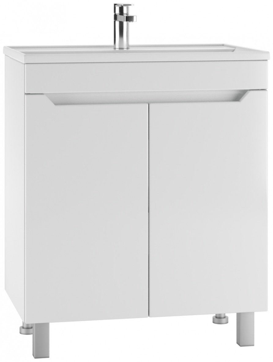 Тумба с раковиной Kabinka.kz DM2323T 67x78.9x44.4см белый купить,NaN