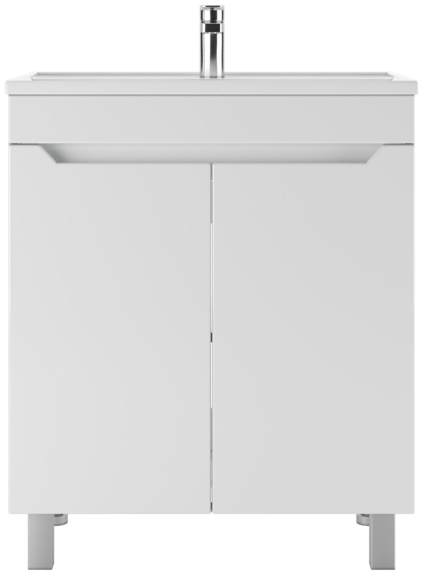 Тумба с раковиной Kabinka.kz DM2323T 67x78.9x44.4см белый купить,NaN