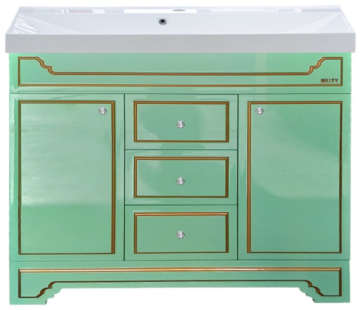 Тумба с раковиной KABINKA.KZ Praga -105 , 105x90x48 см, зеленый