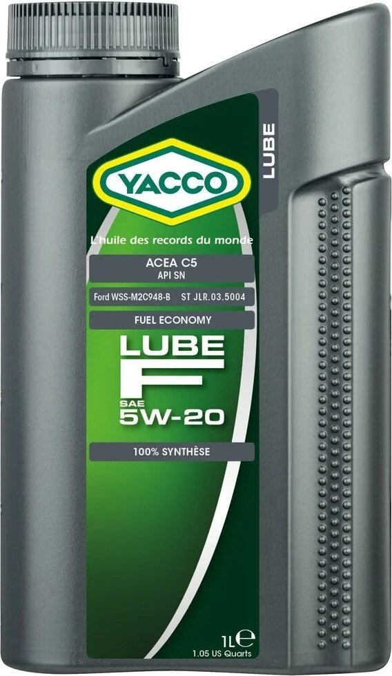 Моторное масло Синтетическое Yacco Lube F 5W-20 1 л купить,NaN
