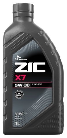 Моторное масло Синтетическое ZIC X7 5W-30 1 л купить,NaN