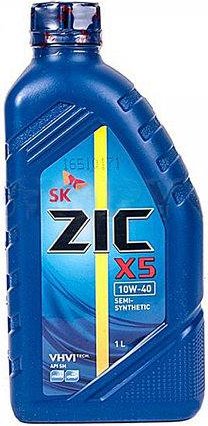 Моторное масло Полусинтетическое ZIC X5 10W-40 1 л купить,NaN