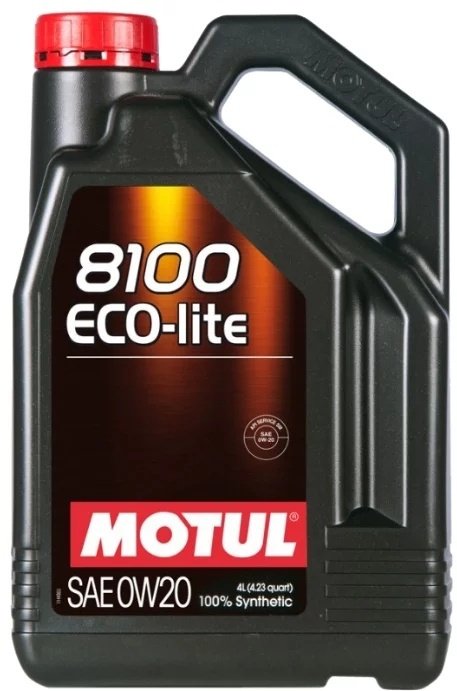 Моторное масло Синтетическое Motul 8100 ECO-lite 0W-20 4 л купить,NaN