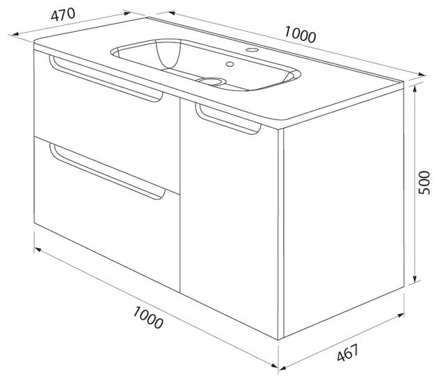 IDDIS Edifice 100 с умывальником