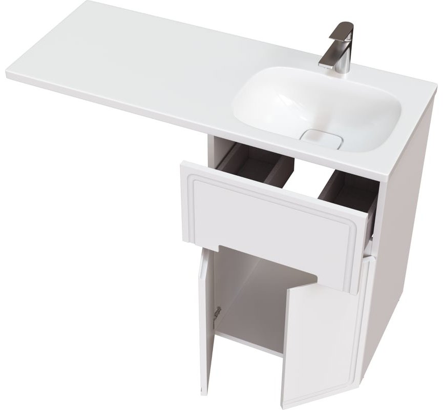 Тумба с раковиной KABINKA.KZ TA-MBO-60NR-blanco, 54.8x88x48.2 см, белый купить,NaN