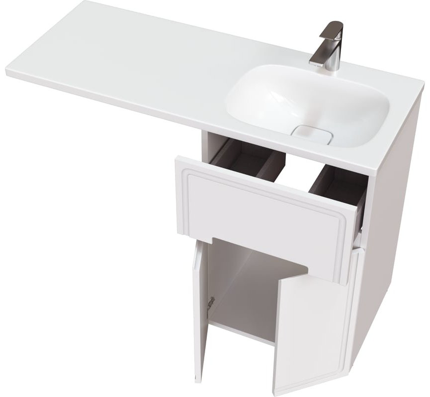 Тумба с раковиной KABINKA.KZ TA-MBO-60NR-blanco, 54.8x88x48.2 см, белый купить,NaN