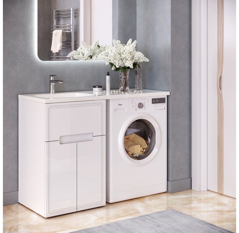 Тумба с раковиной KABINKA.KZ TA-MBO-60NR-blanco, 54.8x88x48.2 см, белый купить,NaN