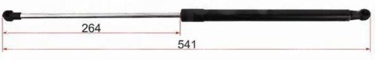 PATRON PGS483267 упор капота для Toyota Hilux, Land Cruiser Prado 2009-2023 черный купить,NaN